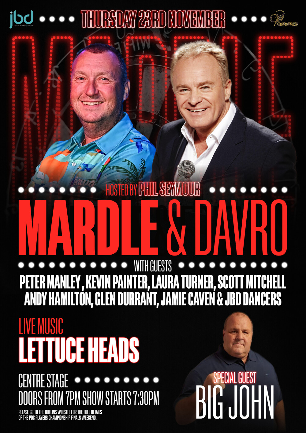 Mardle & Friends 'Night Before The Players Championship' with Special Guest Bobby Davro
