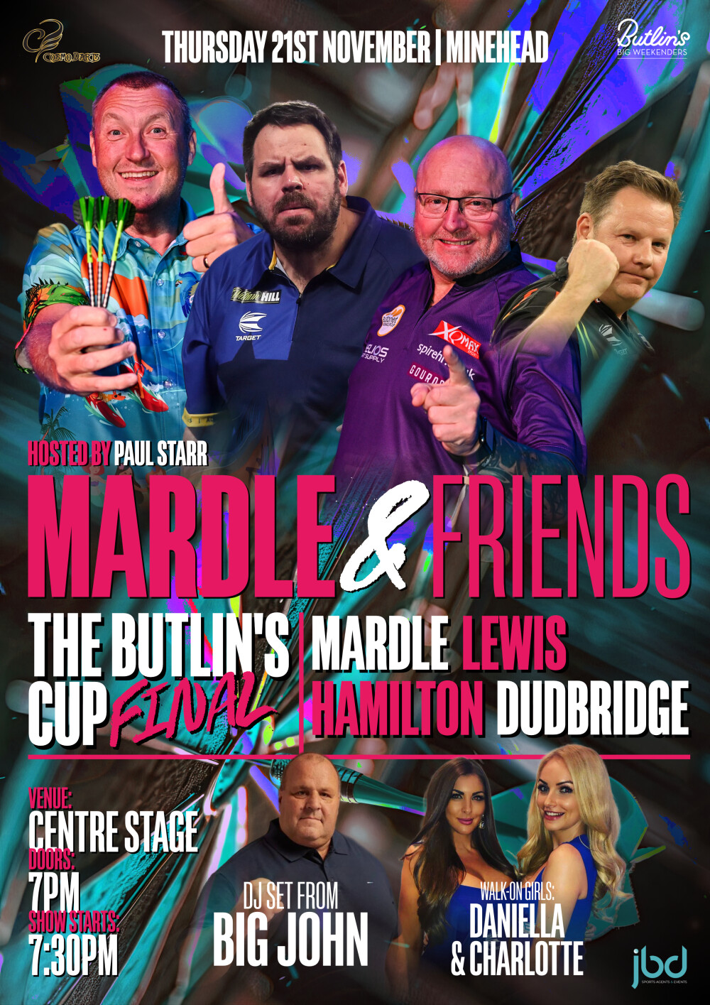 'Night Before The Players Championship' featuring Wayne Mardle, Adrian Lewis, Andy Hamilton & Mark Dudbridge